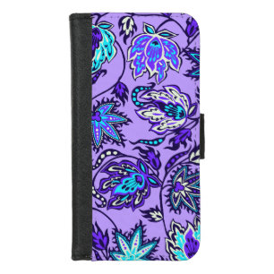 Protea Batik Hawaiian Tropical Floral iPhone 8/7 Wallet Case