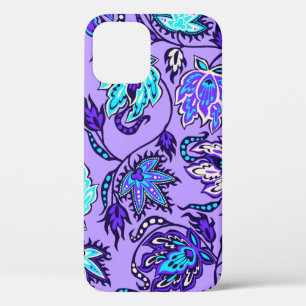 Protea Batik Hawaiian Tropical Floral Lilac iPhone 12 Pro Case