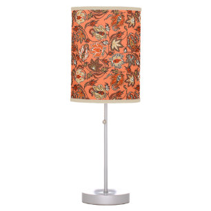 Protea Batik Hawaiian Tropical Floral Table Lamp