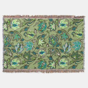 Protea Batik Hawaiian Tropical Throw Blanket