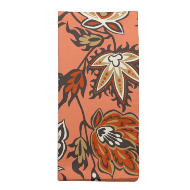 Protea Batik Tropical Flower Dinner Napkins (Folded)