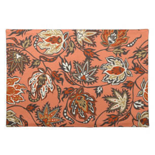 Protea Batik Tropical Flower Dinner Placemats