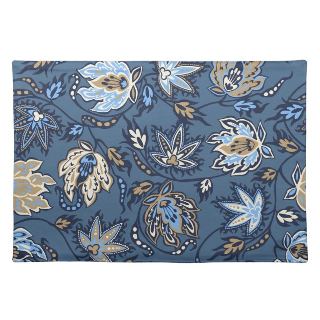 Protea Batik Tropical Flower Dinner Placemats (Front)