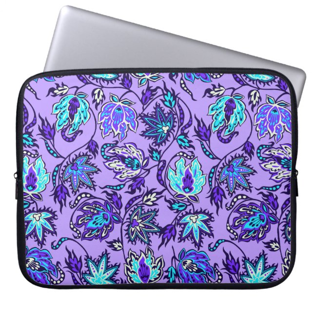 Protea Batik Tropical Neoprene Wetsuit Laptop Sleeve (Front)
