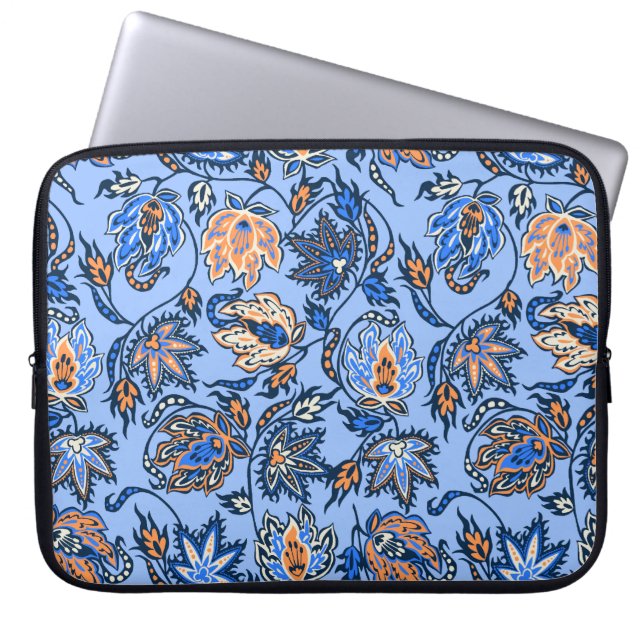 Protea Batik Tropical Neoprene Wetsuit Laptop Sleeve (Front)
