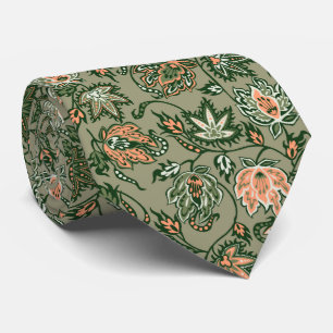 Protea Batik Tropical Two-sided Printed Neck Tie