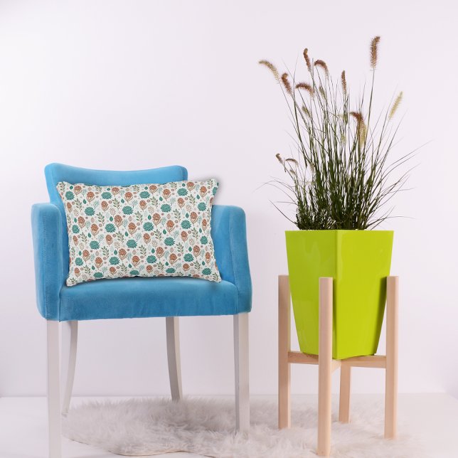 Protea Flower Desert Floral beige Pattern  Accent Pillow (Creator Uploaded)