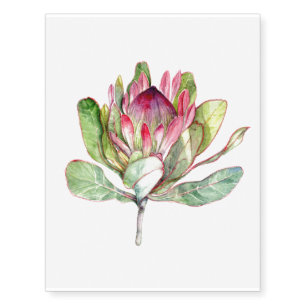 Protea Flower Temporary Tattoos