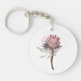 protea flowers keychain