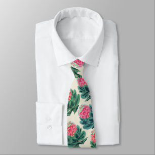Protea Flowers Pattern  Neck Tie