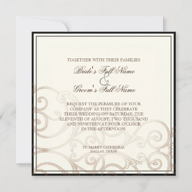 Protea Hummingbirds  - Wedding Invitation (Front)