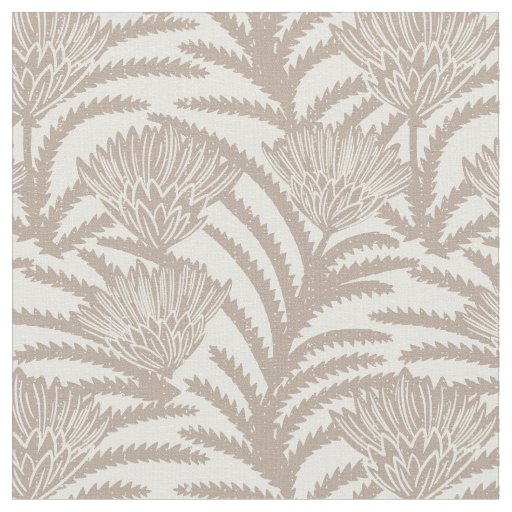 Protea large flowers desert edition fabric