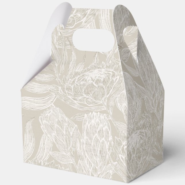 Protea Paradise 1 Favor Boxes (Back)
