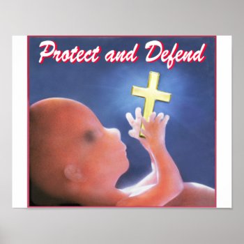 Protect And Defend Poster by JoeandJanetUSA at Zazzle