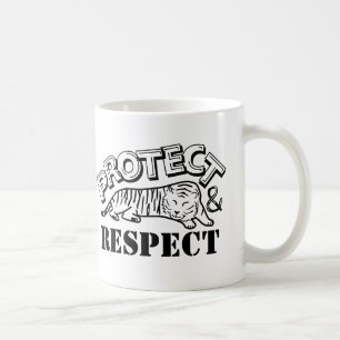 Protect and Respect Wildlife Tiger Coffee Mug