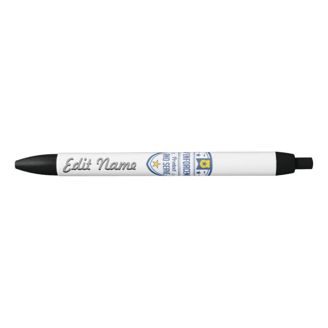 Protect and Serve Police Badge Pen (Front)