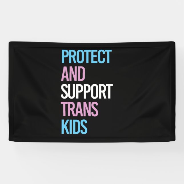 Protect and Support Trans Kids Banner (Horizontal)