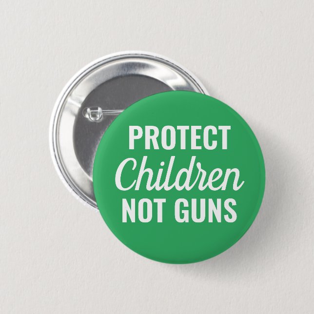 Protect Children - Pro Gun Control Button (Front & Back)