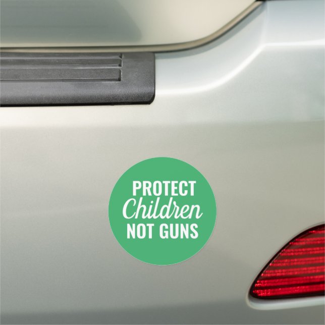 Protect Children - Pro Gun Control Car Magnet (In Situ)