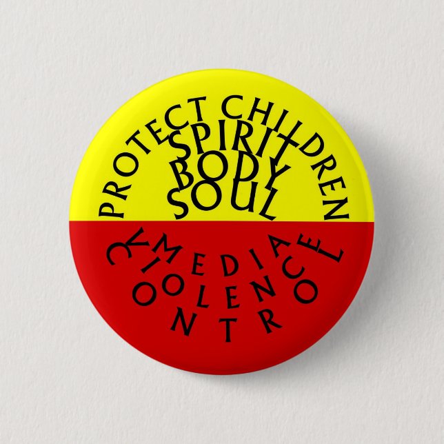 Protect Children SpiritBodySoul Eng Button (Front)