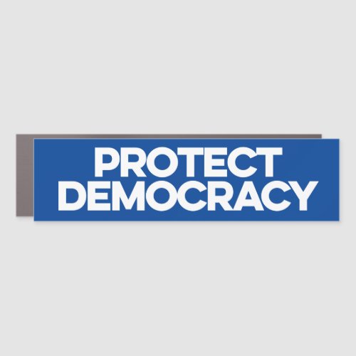 Protect Democracy Car Magnet