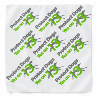 Protect Dogs - Vote Yes on 13 Pet Bandana small