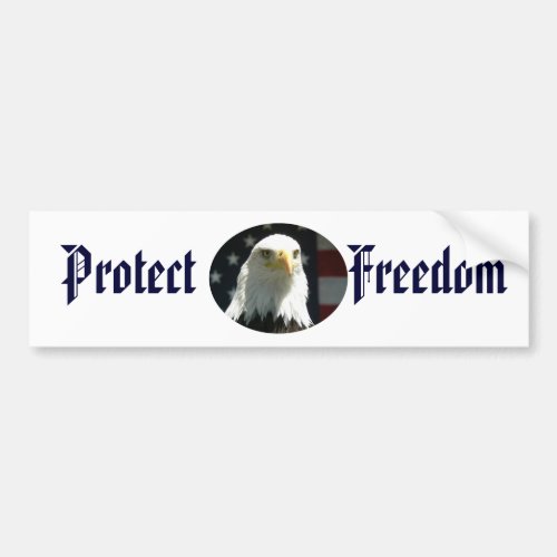 Protect Freedom Bumper Sticker