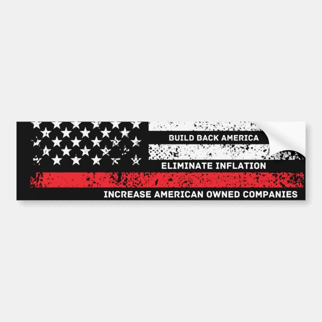 Protect Gun Rights Build Back America Political Bu Bumper Sticker (Front)