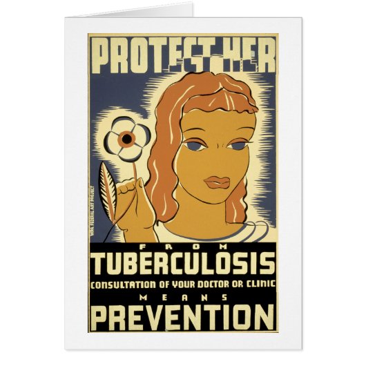Protect Her From Tuberculosis Cards (Front)