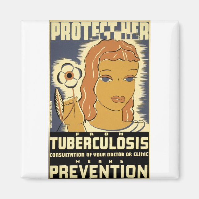 Protect Her From Tuberculosis Magnet (Front)