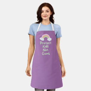 Protect Kids Not Guns Word Art Apron