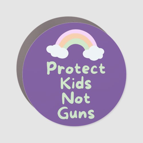 Protect Kids Not Guns Word Art  Car Magnet