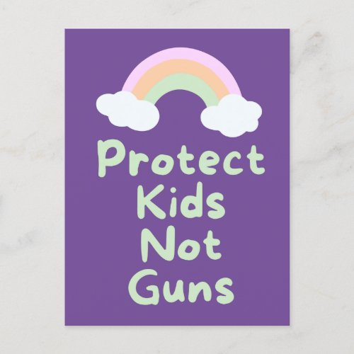 Protect Kids Not Guns Word Art  Postcard
