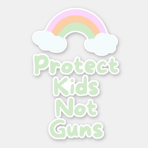 Protect Kids Not Guns Word Art Vinyl Decal