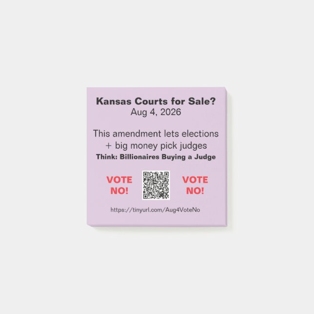 Protect KS Courts Aug 4, 2026 Notes (Front)