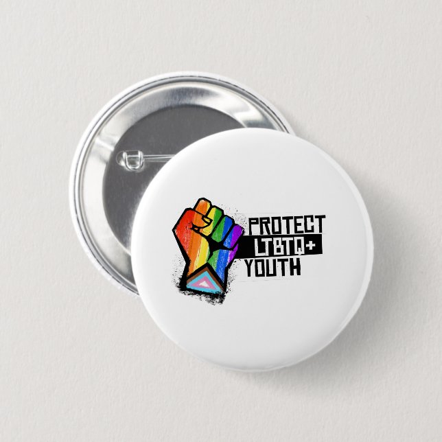 Protect LGBTQ Youth Button (Front & Back)