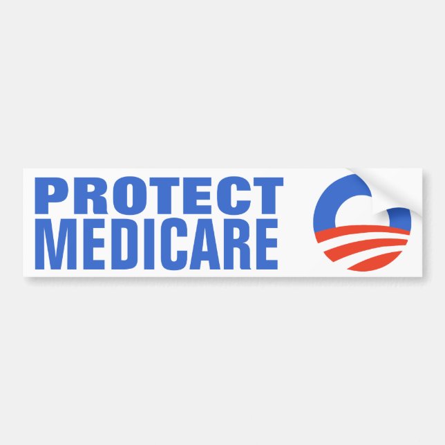 Protect Medicare Obama 2012 Bumper Sticker (Front)