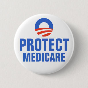 Protect Medicare Obama 2012 Button