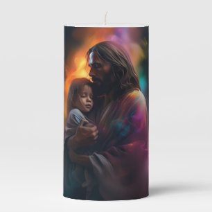 Protect My Children From Harm Prayer Pillar Candle