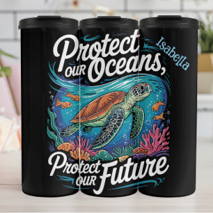 Protect Oceans Future Advocate Tee Thermal Tumbler