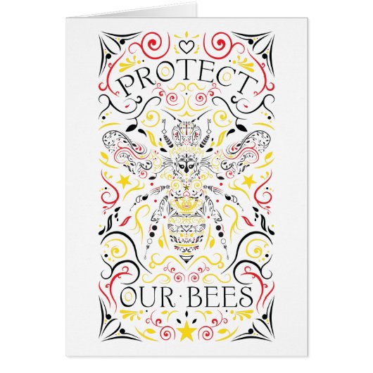 protect our bees cards (Front)
