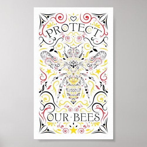 protect our bees poster