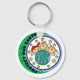 Protect Our Earth Tshirts and Gifts Keychain