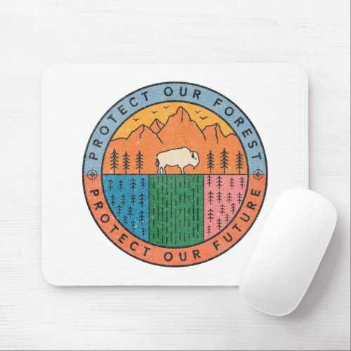 Protect Our Forest National Parks Climate Change Mouse Pad