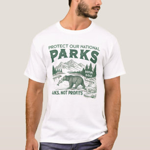 Protect Our National Parks Defund Doge Parks  T-Shirt