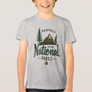 Protect Our National Parks – Nature Activist Tri-Blend Shirt
