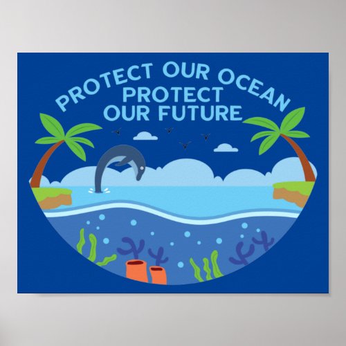 Protect Our Ocean Protect Our Future Poster