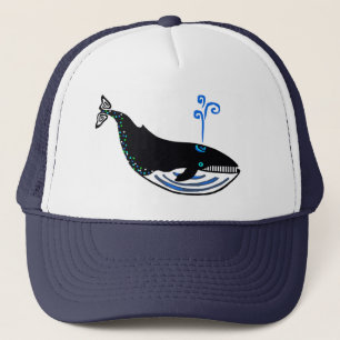 Protect our oceans- Blue WHALE - Wildlife -Nature Trucker Hat