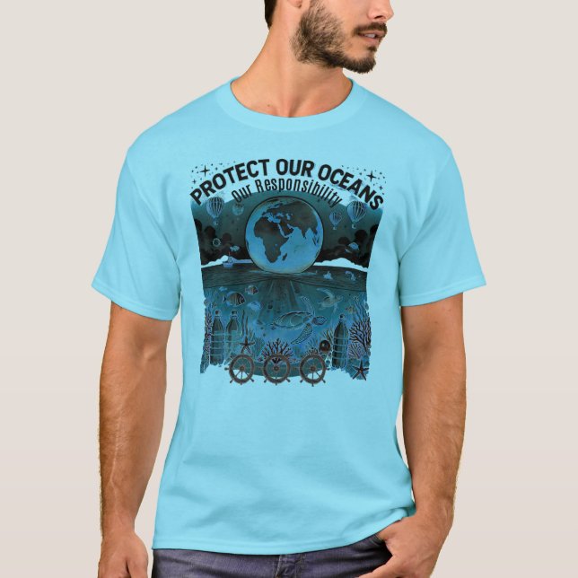 Protect Our Oceans  T-Shirt (Front)