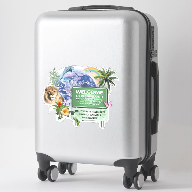 Protect Our Planet! Sticker (Suitcase)